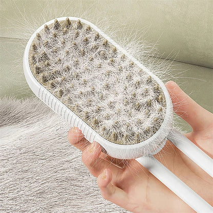 Cat & Dog Steam Brush – 3-in-1 Electric Grooming Comb with Spray, Massage & Hair Removal
